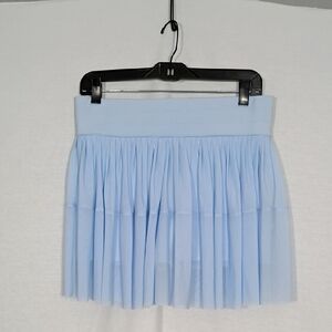 NWT TIS By Thrive Baby Blue Mesh Pleated Skort Women's Size Large Pickleball